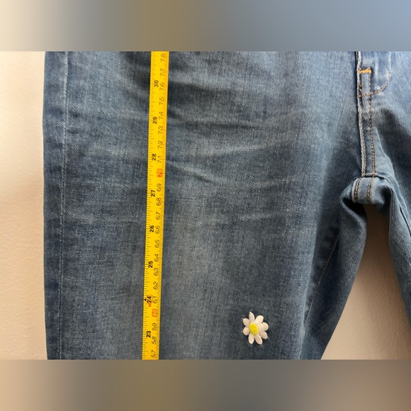 J. Crew Slim Boyfriend Jeans Size 27 Daisy Embroidery - Picture 15 of 15